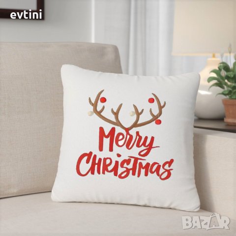 Коледна възглавничка със снимка, снимка 6 - Възглавници - 34763139