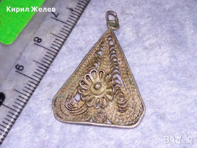 19век ФИЛИГРАНЕН СРЕБЪРЕН НАКИТ МЕДАЛЬОН ВИСОКА ПРОБА СРЕБРО ИЗЦЯЛО РЪЧНА МАЙСТОРСКА ИЗРАБОТКА 18042, снимка 5 - Антикварни и старинни предмети - 40940360