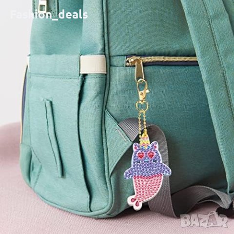 Нов комплект за рисуване с диаманти Изработване ключодържатели със скъпоценни камъни Деца 3-8 години, снимка 2 - Други - 41952485