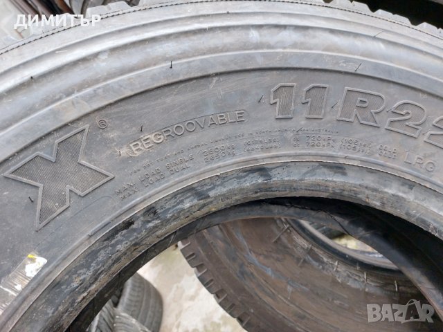 Само 1бр.Камионска задна MICHELIN 285/85/22.5 DOT 2817, снимка 7 - Гуми и джанти - 40353488