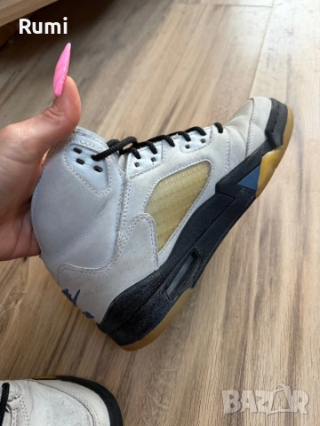 Оригинални кожени маратонки Air Jordan 5 x A Ma ! 38,5 н, снимка 3 - Маратонки - 50925203