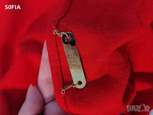 Elda Varney норка с алено червена мерино вълна, снимка 6 - Шалове - 48944051