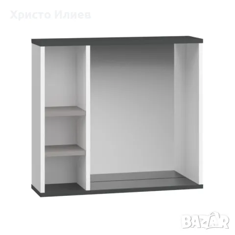 Огледало за баня с етажерка рафт 65 x 72 x 20 см