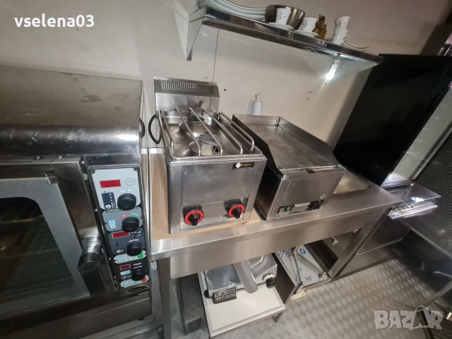 Професионална маса с неръждаем плот и вграден котлон, снимка 7 - Обзавеждане на кухня - 53079095