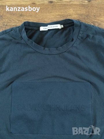 CALVIN KLEIN JEANS - страхотна мъжка тениска , снимка 4 - Тениски - 41775857