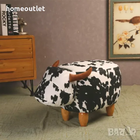 ПРОМОЦИЯ Табуретка / поставка за крака C-ASL006, снимка 2 - Столове - 48895066