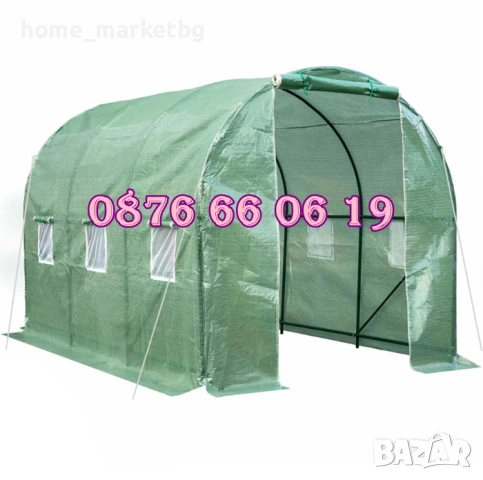 Тунелна оранжерия с размери 3х2х2 метра, оранжерия тунелна, снимка 2 - Оранжерии - 53710008