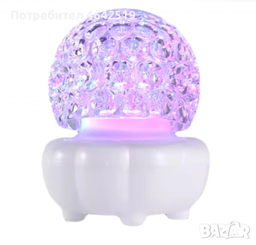 Коледна кристална въртяща се топка LED светлина, снимка 6 - Декорация за дома - 52337545