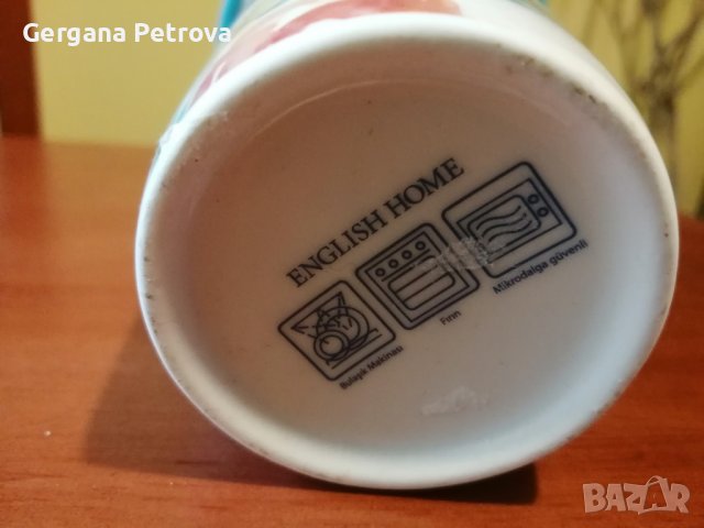 Нова порцеланова термо чаша English home, снимка 3 - Чаши - 38896287