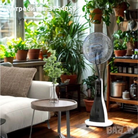 Вентилатор с водна мъгла Diplomat DX-66, 90W 16" мултифункционален, LED, дистанционно управление, снимка 3 - Вентилатори - 50622461
