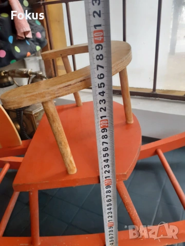 Старо голямо детско дървено конче играчка люлка Соц., снимка 6 - Антикварни и старинни предмети - 53287443