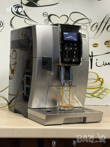 Кафемашина кафе автомат delonghi dinamica с гаранция, снимка 3 - Кафемашини - 53752917