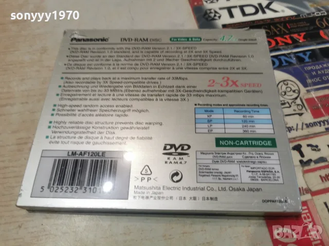 PANASONIC DVD-RAM DISC MADE IN JAPAN 0609261128H2E8R, снимка 10 - DVD дискове - 55966942