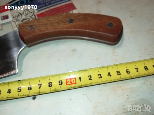НОЖ КРИВ С ДЪРВЕНА ДРЪЖКА 1111241047, снимка 14 - Ножове - 47922592