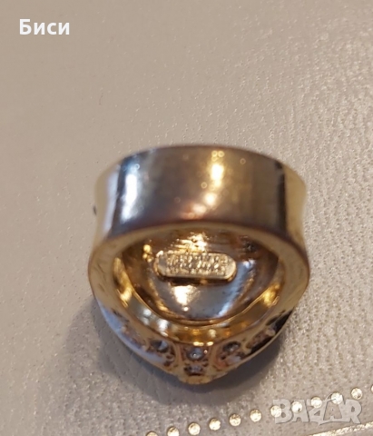 Versace-златен стар пръстен с естествени камъни, снимка 13 - Пръстени - 36039975
