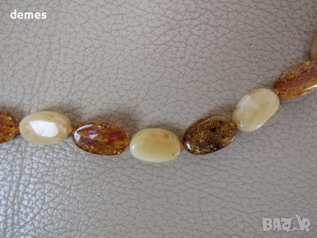 Дамско колие-кръг от първокласен балтийски кехлибар, снимка 2 - Колиета, медальони, синджири - 51882794
