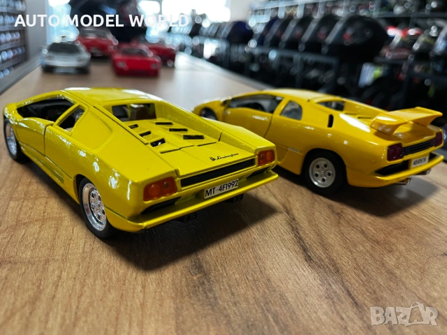 Матална колекционерска колички модел BBURAGO Lamborghini Diablo 1:24 38.92 лв. / 19.90 €, снимка 2 - Колекции - 53699773