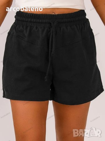 Дамски ежедневни къси панталони с връзки и джобове, 7цвята , снимка 9 - Къси панталони и бермуди - 40531820