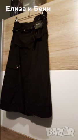 Дълга разкроена пола.с етикет.с колан и страничен джоб, снимка 1