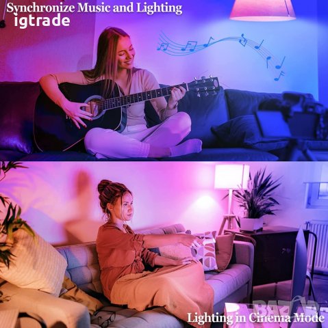 4бр. E27 10W крушка / лампа с WiFi Smart приложение дистанционно, снимка 6 - Крушки - 39285642