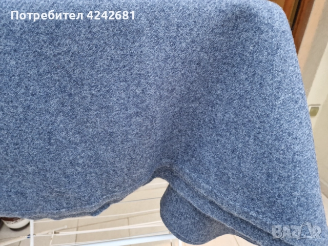Вълнен плат син атрацит, производство преди 1989г., с подарък