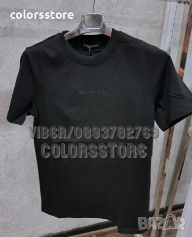 Мъжка Черна тениска Balenciaga-BR-E54, снимка 2 - Тениски - 47272718