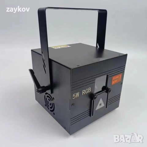 Проектор с лазерна светлина, IOS, Android приложение, дистанционно управление, 5W RGB, iLDA, DMX, DJ, снимка 2 - Измервателни инструменти - 52169673