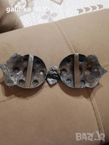 Стари посребрени пафти, снимка 2 - Антикварни и старинни предмети - 53251167