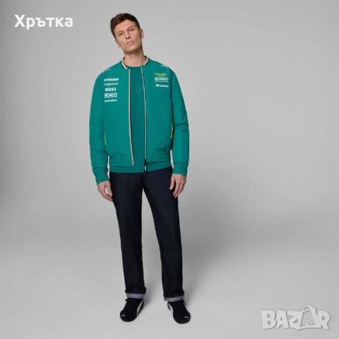 Aston Martin x Hugo Boss x Puma F1 Team Bomber - Оригинално мъжко яке, снимка 8 - Якета - 52836421
