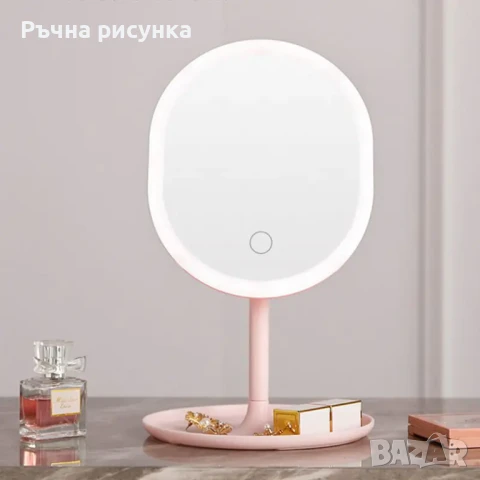 Настолно огледало с LED осветление, снимка 4 - Декорация за дома - 45223126