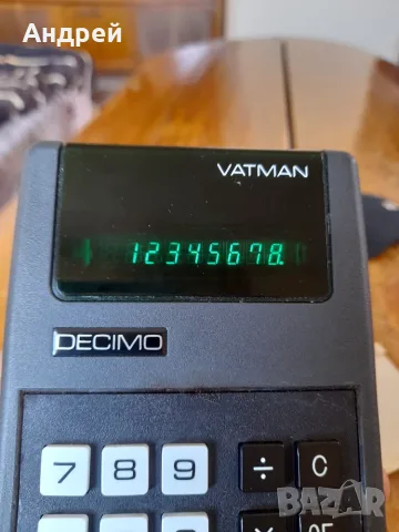 Стар калкулатор Vatman Decimo, снимка 7 - Антикварни и старинни предмети - 55877339