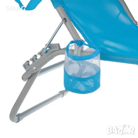 Плажен шезлонг Тюркоаз 188x55x24см S_1101807, снимка 2 - Къмпинг мебели - 50047737