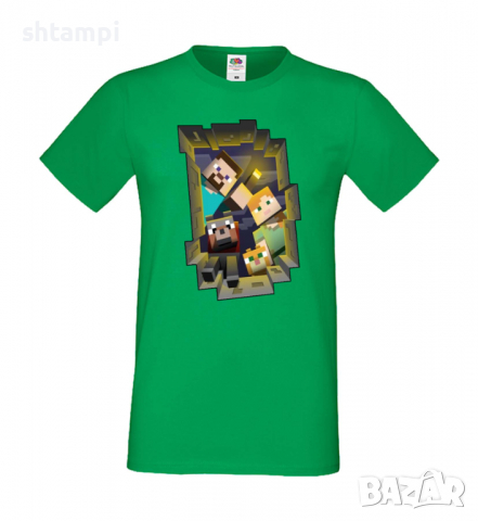 Мъжка тениска майнкраф Minecraft Search Party,Minecraft,Игра,Забавление,подарък,Изненада,Рожден Ден., снимка 7 - Тениски - 36496650
