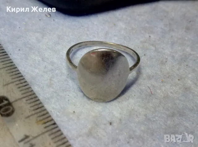 СТИЛЕН ВИНТИДЖ АРТ СРЕБЪРЕН ПРЪСТЕН СРЕБРО 925 КРАСИВА РЪЧНА БИЖУТЕРСКА ИЗРАБОТКА 13701, снимка 5 - Пръстени - 49606423