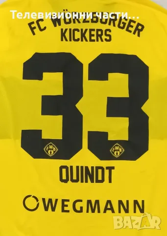 Мачова вратарска тениска 2023/2024 FC Würzburger Kickers - Norman Quindt 33,Jako,размер L , снимка 9 - Спортни дрехи, екипи - 56056700