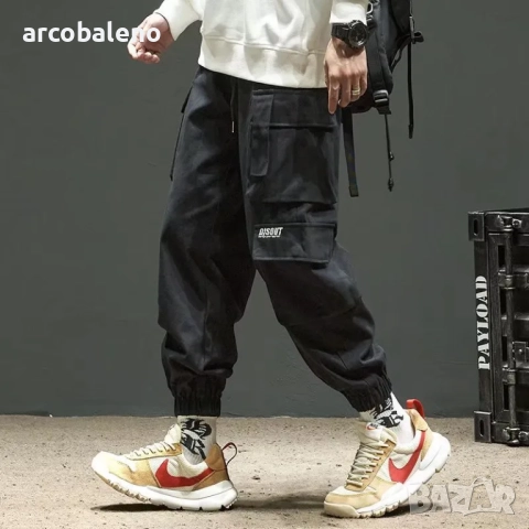 Мъжки карго панталони с множество джобове, 3цвята , снимка 6 - Панталони - 51515402