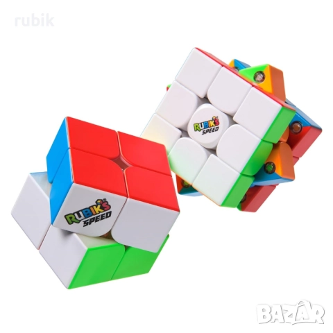 Комплект оригинални Рубик кубчета за скоростно нареждане Rubik's Speed Duo Pack (Куб 2x2x2 & Куб 3x3, снимка 3 - Игри и пъзели - 51682352