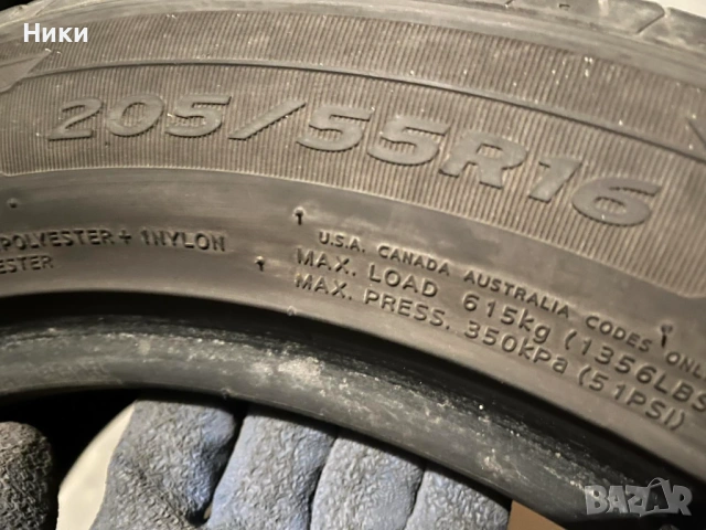 4 бр. 205/55/16 HANKOOK , снимка 7 - Гуми и джанти - 53872445