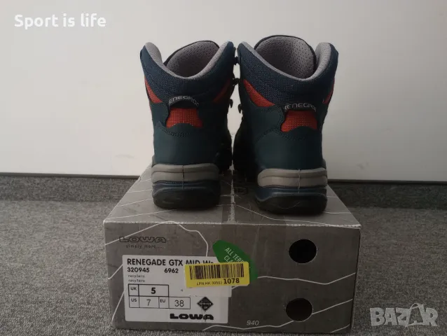 Lowa Боти Renegade GTX Mid W, 38 EU, снимка 4 - Дамски боти - 48293975