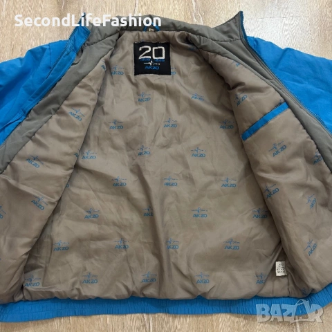 Винтидж яке Akzo от 80-те години, 20-годишен юбилей, мъжко свалящи се ръкави размер L, снимка 3 - Якета - 53342279