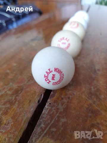 Стари топчета за тенис на маса Ideal, снимка 5 - Други ценни предмети - 41537608