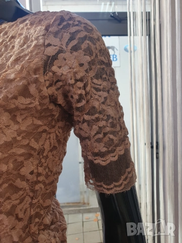 Дантелена блузка мока, снимка 4 - Блузи с дълъг ръкав и пуловери - 52393853