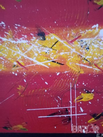 Картина с акрилни бои 40х40см, снимка 5 - Картини - 41541867