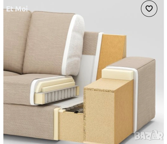 Триместен Диван IKEA - Kiviv, снимка 4 - Други стоки за дома - 53857315