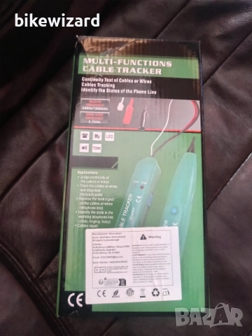 Gobesty Cable Tracker, търсачка на кабели, тестер на кабели НОВО, снимка 6 - Други инструменти - 52554012