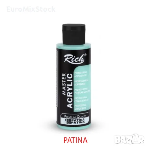 Комплект метални акрилни бои Rich Master Metallic Acrylic, 13 цвята х 60 мл