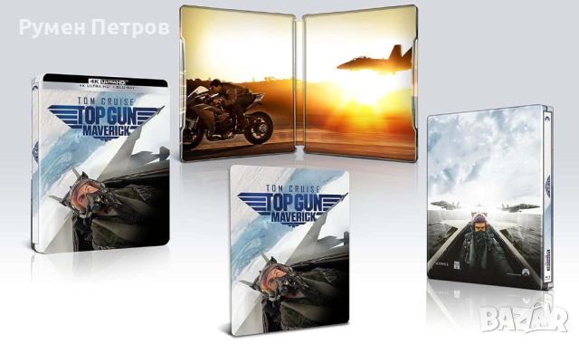 TOP GUN MAVERICK Lenticular Steelbook Exclusive Edition - 4K + BLU RAY, снимка 2 - Blu-Ray филми - 44731971