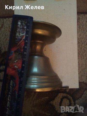 Свещник стар бронзов  24714, снимка 7 - Декорация за дома - 34036524