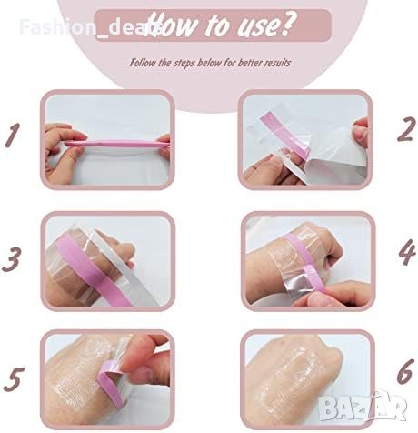 Нова Невидима самозалепваща се лента за повдигане гърди с 5 чифта капачки за зърна, снимка 3 - Бельо - 41952268