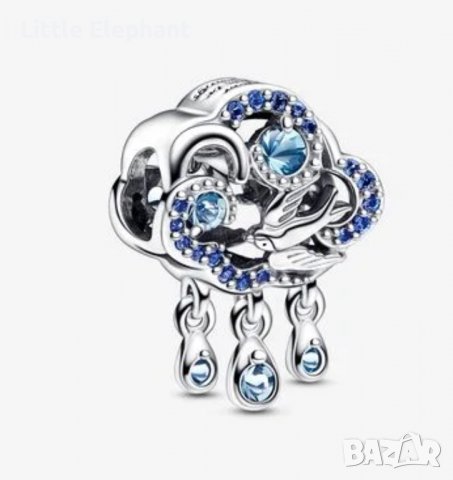 Сребърен висящ елемент Пандора"Пролетна свежест"/нов, снимка 1